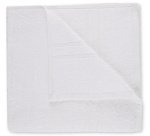 Serviette de toilette, en coton 450 g/m², blanc
