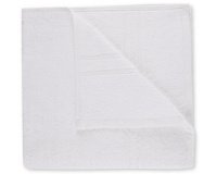 Serviette de toilette, en coton 450 g/m², blanc