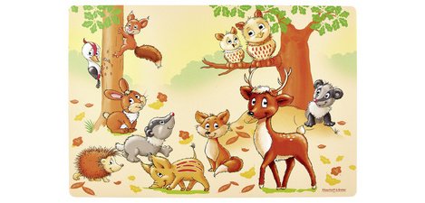 Set de table ANIMAUX DE LA FORET