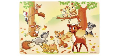 Set de table ANIMAUX DE LA FORET