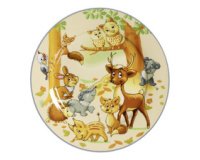 Assiette ANIMAUX DE LA FORET