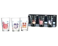 Verre MONDE SOUS-MARIN, set de 3