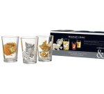 Verre ANIMAUX DE LA FORET, set de 3