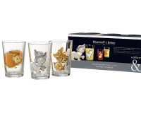 Verre ANIMAUX DE LA FORET, set de 3