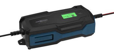 Chargeur de batterie BC, 6-12V/10A, noir/bleu