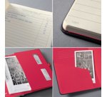 Carnet de notes Conceptum, A4, ligné, noir/rouge