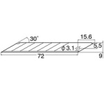 NT Lames de rechange BAD-21P pour cutter, lame 9 mm