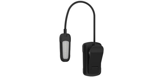 Lampe de chevet LED BOOK LIGHT, rechargeable, noir