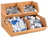 Buffetdoos 2 vakken natuurlijke eik