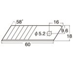 NT Lames de rechange pour cutter BL1P, largeur lame: 18 mm