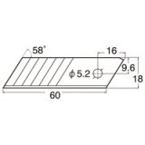 Lame standard BSL-11P pour cutter NT Cutter 18 mm - Boîte de 10