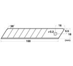 NT Lames de rechange pour cutter BL1P, largeur lame: 18 mm
