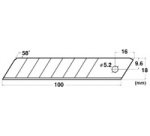 NT Lames de rechange pour cutter BL1P, largeur lame: 18 mm