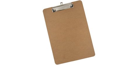 Porte-bloc, en fibres de bois dur, A4 portrait