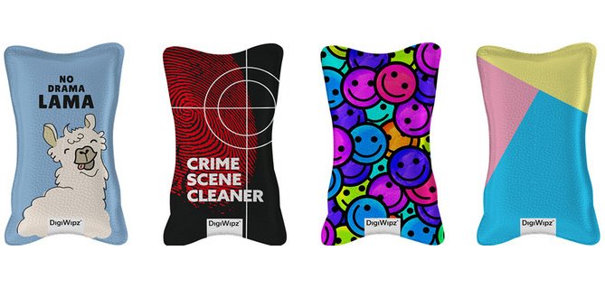 Eponge pour écrans et tablettes Digiwipz, assorti