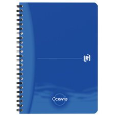 Office Cahier à spirale 'Oceanis', A4, PP, quadrillé