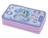 Etui scolaire double 'Mystic Mermaid', 23 pièces