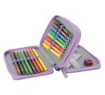 Etui scolaire double 'Mystic Mermaid', 23 pièces