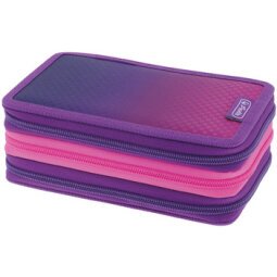 Etui scolaire TriCase 'Dip Dye Pink', 31 pièces