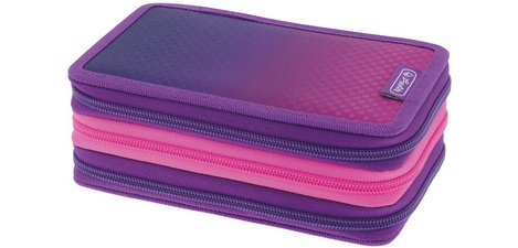 Etui scolaire TriCase 'Dip Dye Pink', 31 pièces