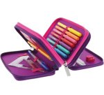 Etui scolaire TriCase 'Dip Dye Pink', 31 pièces