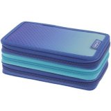 Etui scolaire TriCase 'Dip Dye Blue', 31 pièces