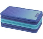 Etui scolaire TriCase 'Dip Dye Blue', 31 pièces