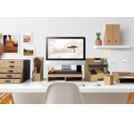 Support pour écran 'Savana', en carton, naturel