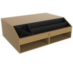 Support pour écran 'Savana', en carton, naturel