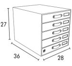 Module de classement 'Savana', A4, en carton, naturel