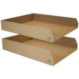 Set de corbeilles à courrier 'Savana', A4, naturel
