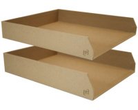 Set de corbeilles à courrier 'Savana', A4, naturel