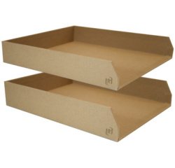 Set de corbeilles à courrier 'Savana', A4, naturel