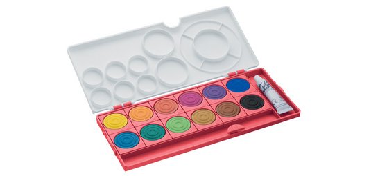 Boîte de pastille de peinture aquaplus