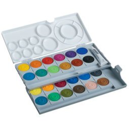 Boîte de pastille de peinture aquaplus, gris