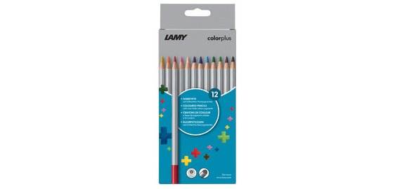 Crayon de couleur triangulaire colorplus, étui de 24
