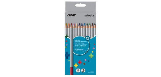 Triangular colored pencil colorplus, set of 12
