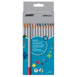 Crayon de couleur triangulaire colorplus, étui de 12