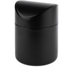 Poubelle de table SNAP, en inox, noir mat