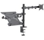 Support d'écran et d'ordinateur portable, noir