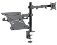 Support d'écran et d'ordinateur portable, noir