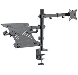 Support d'écran et d'ordinateur portable, noir