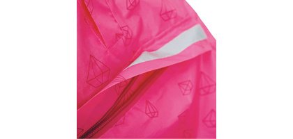 Poncho de pluie enfants ReflActions 'Diamant', rose