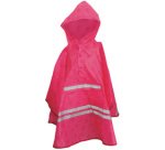 Poncho de pluie enfants ReflActions 'Diamant', rose