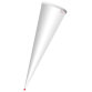 support pour cornet surprise, rond, 70 cm,blanc