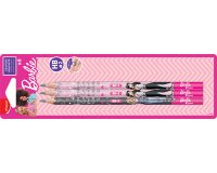 Barbie Bleistift, mit Radiergummi, HB, Blisterpackung mit 6 Stück