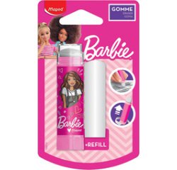 Gomme en plastique Barbie + rechange, blister