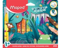 Feutre JUNGLE fever JUMBO, étui en carton de 12