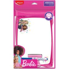 Ardoise Barbie, effaçable à sec, blanc
