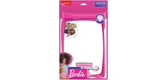 Ardoise Barbie, effaçable à sec, blanc